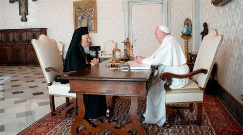 Papa Francisco Recibe Al Patriarca Bartolomé Misa Y Oraciones