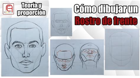 Aprende A Dibujar Un Rostro De Frente How To Draw The Head Front View