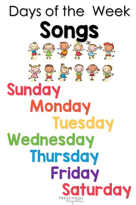 Choose from 500 different sets of flashcards about days of week on quizlet. Days of the Week Songs - Preschool Inspirations