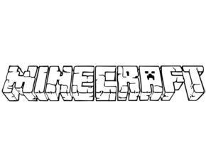 Minecraft Logo Coloring Pages Coloring Book Coloring Pages