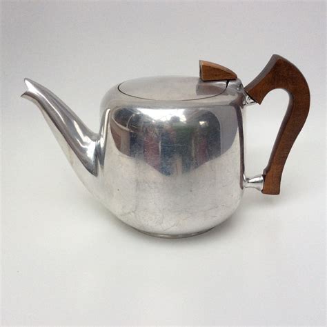 Vintage Teapot Picquot Ware Jug Mid Century Modern Tea Pot Etsy UK