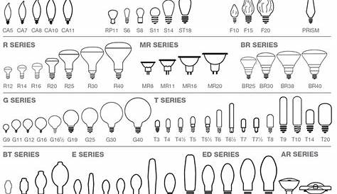 Light Bulb Shape and Size Chart | Reference Charts | Bulbs.com