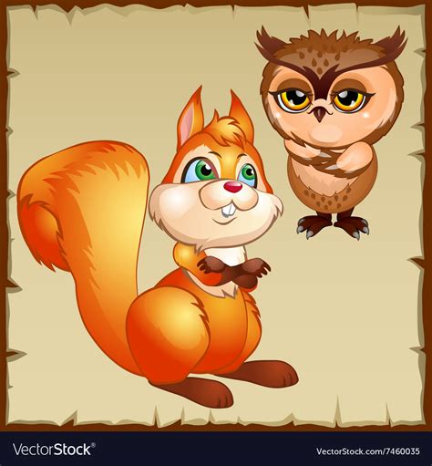 Animated Squirrel Cartoon Character