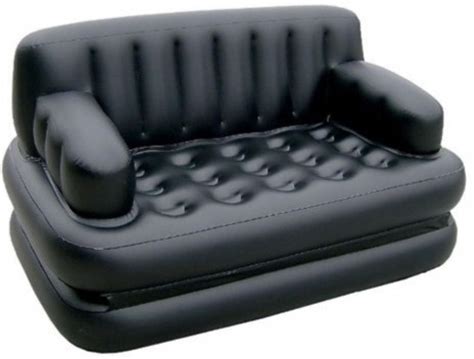 Karmax Glossy Pvc 3 Seater Inflatable Sofa Price In India Buy
