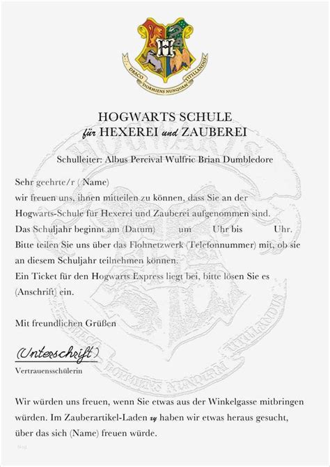 39 allerbeste hogwarts brief vorlage. Harry Potter Brief Vorlage Wunderbar Die Besten 25 Harry ...