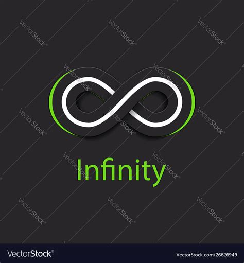 Infinity Symbol Logo Royalty Free Vector Image