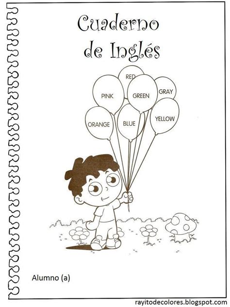 Portada De Ingles Para Colorear Children Coloring Iniciais Inglês