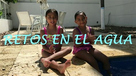 Retos En La Piscina L Crazy Sisters Youtube