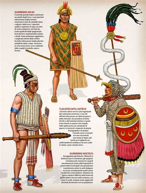 Indians Of Mesoamerica And South America Mesoamerican Aztec Warrior