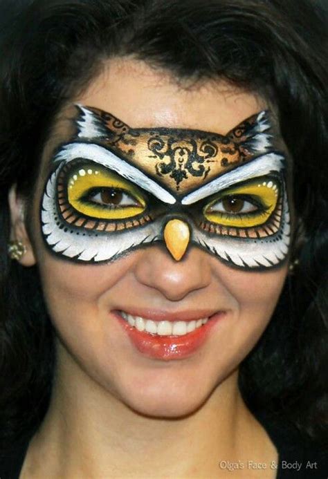 Pretty Owl Natalie Jost Young Next Year Owl Face Paint Face Paint