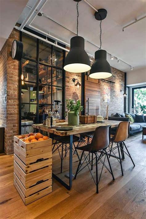 40 Awesome Rustic Dining Room Ideas Dining Room Rustic Industrial