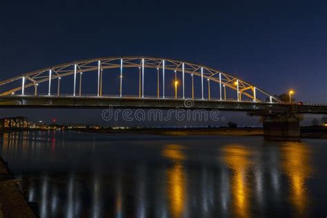 The Wilhelmina Bridge At The River Ijssel Near Deventer In The