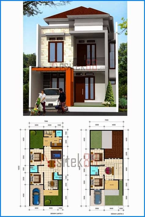 Berbagai macam contoh konsep desain desain rumah dengan 2 lantai ini dapat menjadi salah satu pilihan yang tepat jika satu lantai tidak dapat mencukupi kebutuhan ruang agi keluarga kita. Denah Rumah Minimalis 2 Lantai 8x12 | Denah rumah, Desain ...