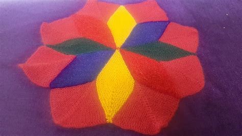 बची हुई ऊन से बनाये रंगोली पायदान।।rangoli shape doormat।। anita joshi vlogs 💕 youtube