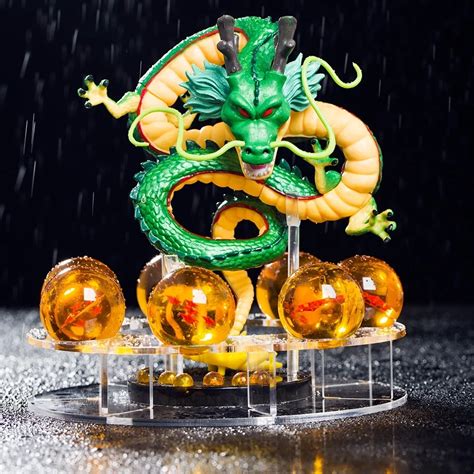 Dragon Ball Z Shenron Action Figure Shenlong With 7pcs 3 5cm Crystal