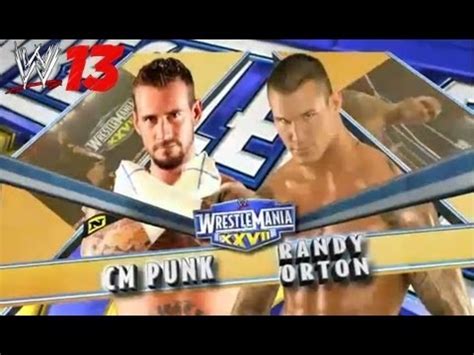 WWE Wrestlemania CM Punk Vs Randy Orton Mid Air RKO WWE YouTube