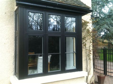 Stylish Black Pvc Bay Window By Frame Force Window Trim Exterior Bay