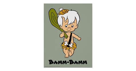 The Flintstones Bamm Bamm Rubble Poster Zazzleca