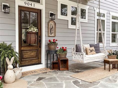 Farmhouse Porch Swing Ideas For An Inviting Entryway