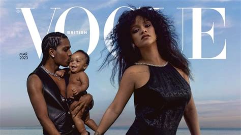Rihanna Poses With Her Son For The British Vogue Cover With Asap Rocky