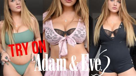 Adam Eve Lingerie Try On Haul Lol Love This Youtube