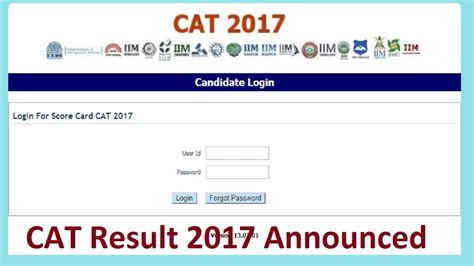 Data provided by board of public examinations, kerala. CAT Result 2017 Announced - Check Here - YouTube