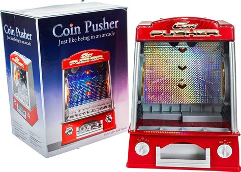 United Entertainment Coin Pusher Retro Arcade Slot Machine With Music
