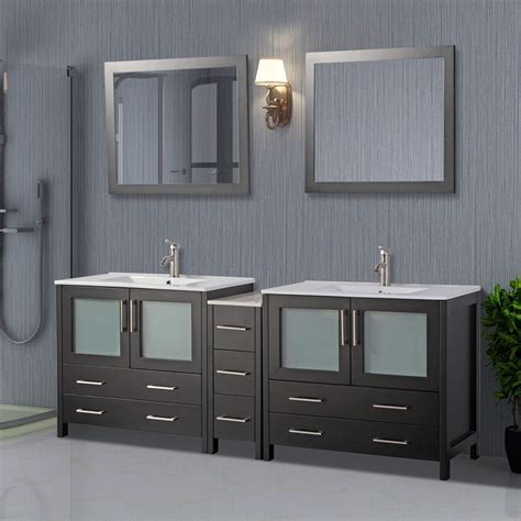 Get free shipping on qualified 84 bathroom vanity tops or buy online pick up in store today in the bath department. Vanity Art 84 inch Double Sink Modern Bathroom Vanity ...