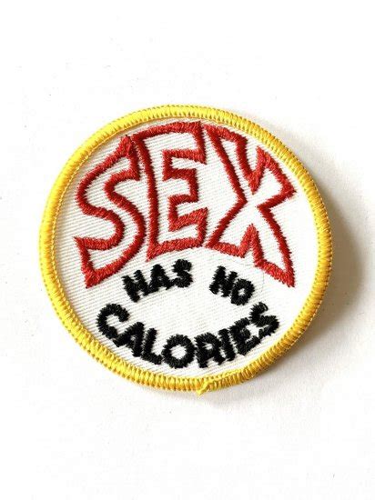 1970～80 s sex has no calories deadstock patch container