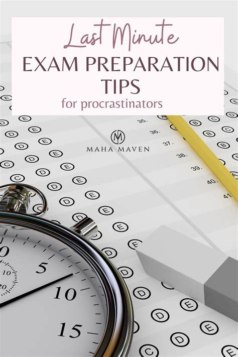 Last Minute Exam Preparation Tips Maha Maven In 2021 Exam