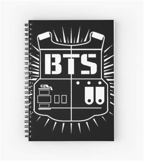 All images and logos are crafted with great workmanship. "BTS ARMY Logo Print" Spiral Notebook by navillera | Redbubble