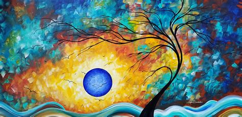 The Halo Effect Original Acrylic Abstract Landscape Tree