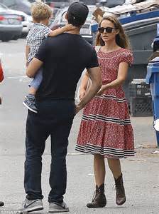 Natalie Portman Grabs A Bite With Son Aleph And Husband Benjamin