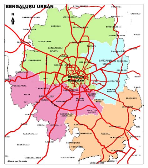 Bengaluru Urban Map 