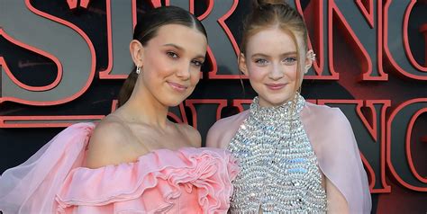 Images photos vector graphics illustrations videos. Stranger Things co-stars Millie Bobby Brown, Sadie Sink ...