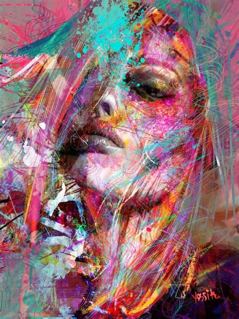 Yossi Kotler Lart Du Portrait Abstract Portrait Abstract Art