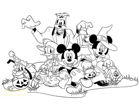 Mickey Mouse Donald Duck Halloween Coloring Pages | K5 Worksheets