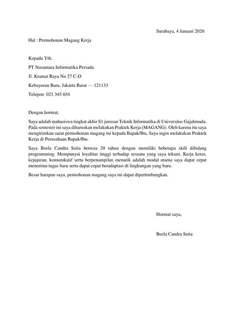 Contoh surat lamaran kerja akuntansi dalam bahasa inggris dan artinya. Contoh contoh surat lamaran kerja dalam bahasa inggris ...