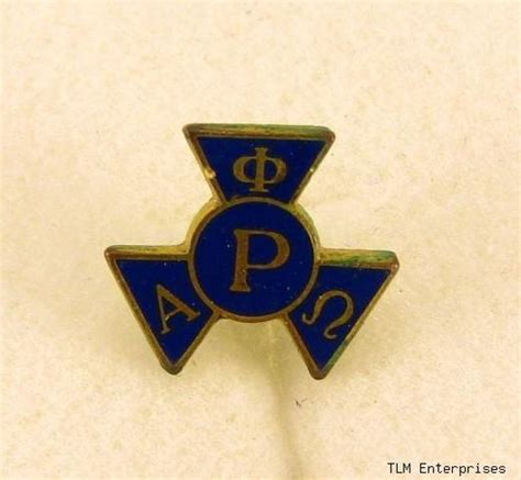 Alpha Phi Omega Vintage Fraternity Pledge Pin Badge 56019461
