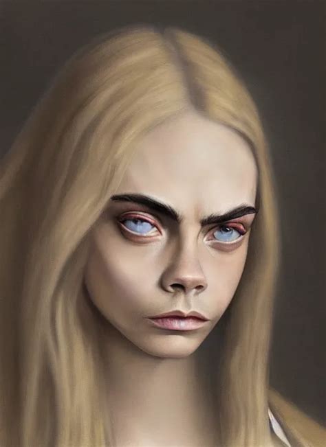 Cara Delevingne Painted By Hieronymus Bosch Detailed Stable
