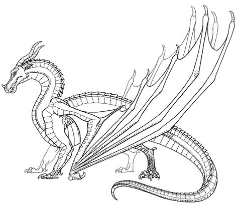 Coloring Pages Of Dragons From Wings Of Fire Image Typical RainWing Png Wings Of Fire
