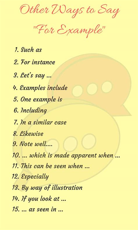 30 Ways To Say For Example In English Eslbuzz