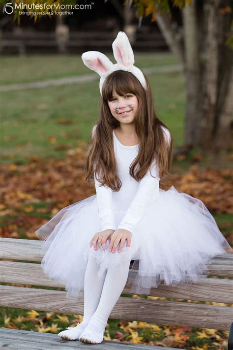 Girls Bunny Costume 1 5 Minutes For Mom