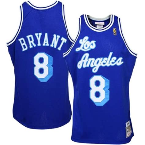 Los Angeles Lakers 8 Kobe Bryant Royal Blue 1996 97 Anniversary