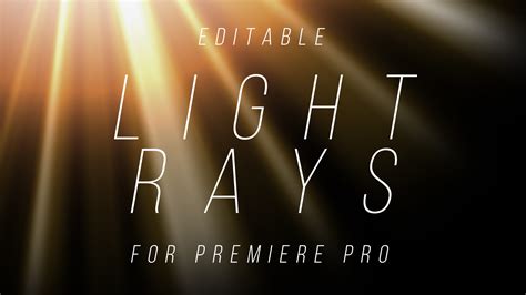 While adobe premiere pro features basic transitions like slide or wipe, having more special this dynamic premiere pro template contains 15 unique strobe transitions that will surely spice up 12. Radial Light Rays Overlay - Motion Graphics Template ...