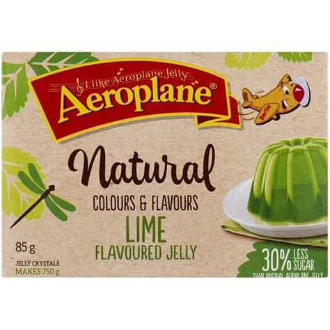 Aeroplane Jelly Reduced Sugar Lime 85g Woolworths