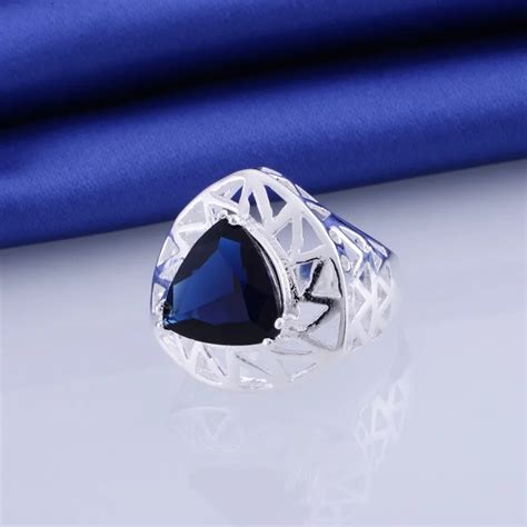 black annular hollow wholesale silver plated ring 925 fashion jewelry silver ring 925sterling
