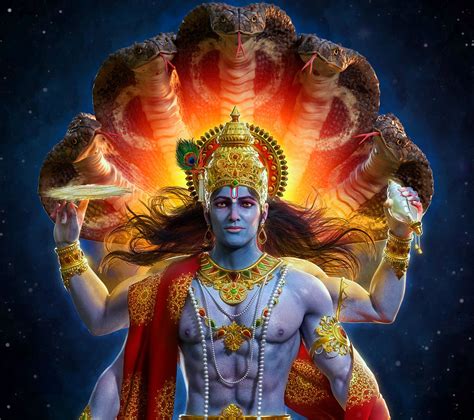 Lord Vishnu The Protector Yash Deval On Artstation At