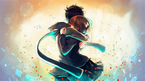 Download Anime Hug Boy Girl Wallpaper Pc Hd By Asellers6 Anime