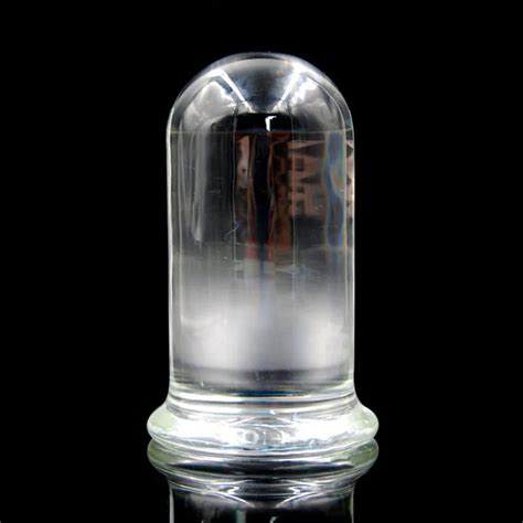 Cylindrical Cleaar Glass Super Big Anal Dildo 60mm Diameter Huge Large